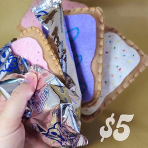 Felt Poptart | Felt Food | Play Food | Play Kitchen | Pretend Play Food Set | Felt Breakfast Food