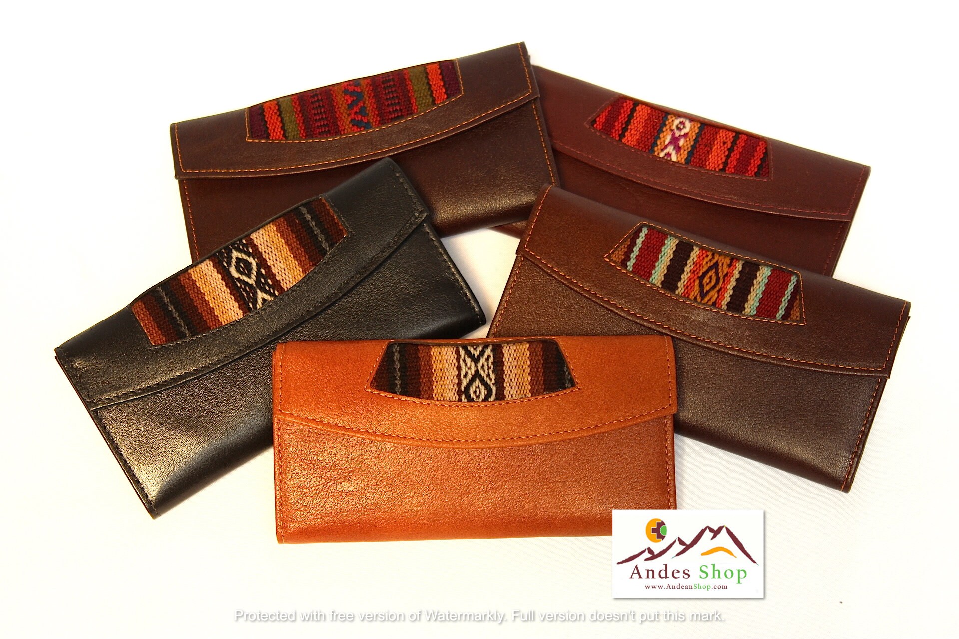 último Billetera//Cartera de Cuero Real marroquí negro