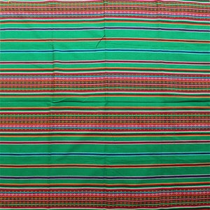 SALE 25% OFF Genuine Aguayo Bolivian Peruvian fabric 46''x46'' 117x117 cm. Tribal Ethnic Stripy woven textile, blanket. any use image 5