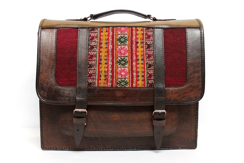 SALE 25% OFF Genuine Leather Briefcase, Leather Messenger Bag, Leather Satchel, Shoulder Bag, Vintage briefcase, brown briefcase image 10