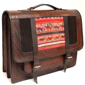SALE 25% OFF Genuine Leather Briefcase, Leather Messenger Bag, Leather Satchel, Shoulder Bag, Vintage briefcase, brown briefcase image 3