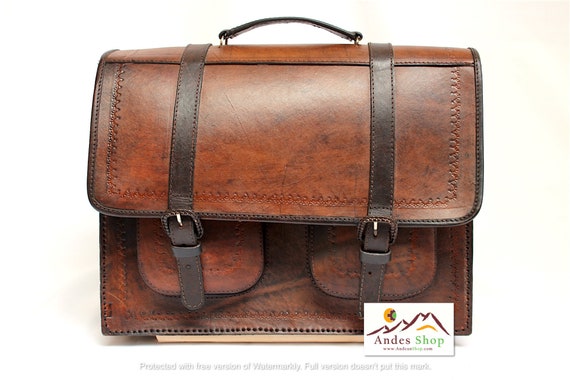 Leather outlet briefcase sale