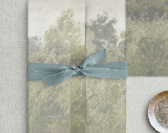 Printed Vellum Invitation Wraps: Translucent Wedding Jackets