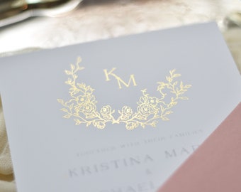 ADD ON - gold foil for existing wedding suite or save the date orders