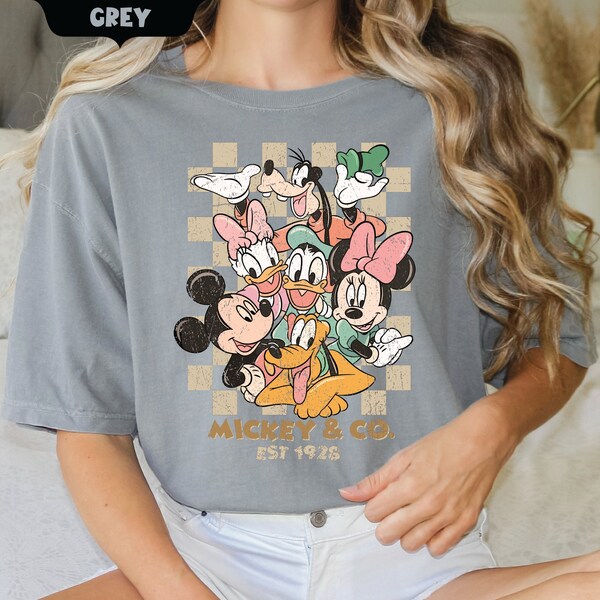 Vintage Mickey & Co 1928 Shirt, Mickey And Friends Shirt, Vintage Disneyland Shirt, Disneyworld Shirts, Disney Family Shirts
