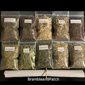 Hoodoo Herb kit- Organic Herbs,  2x3&quot; bags- Master of the Woods, Wicca, Witchcraft, Root work, occult