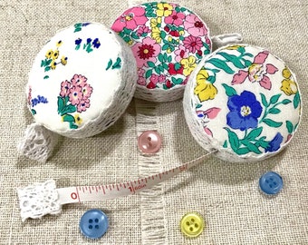 Fita métrica de alfaiate / Algodão floral / Presentes de armarinho