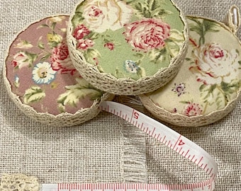 Tailors Tape Measure  / Haberdashery Gifts / Vintage Rose