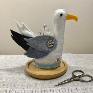 Möwe Nadelkissen / Nadelkissen aus Filz