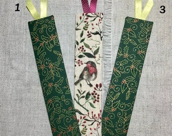 SALE Bookmarks / Ready To Ship / Handmade Fabric Bookmarks