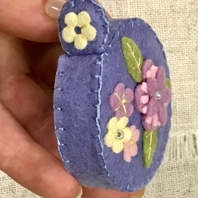 Flower Tape Measure / Hand Sewn Felt Tape Measure / Sewing Etsy