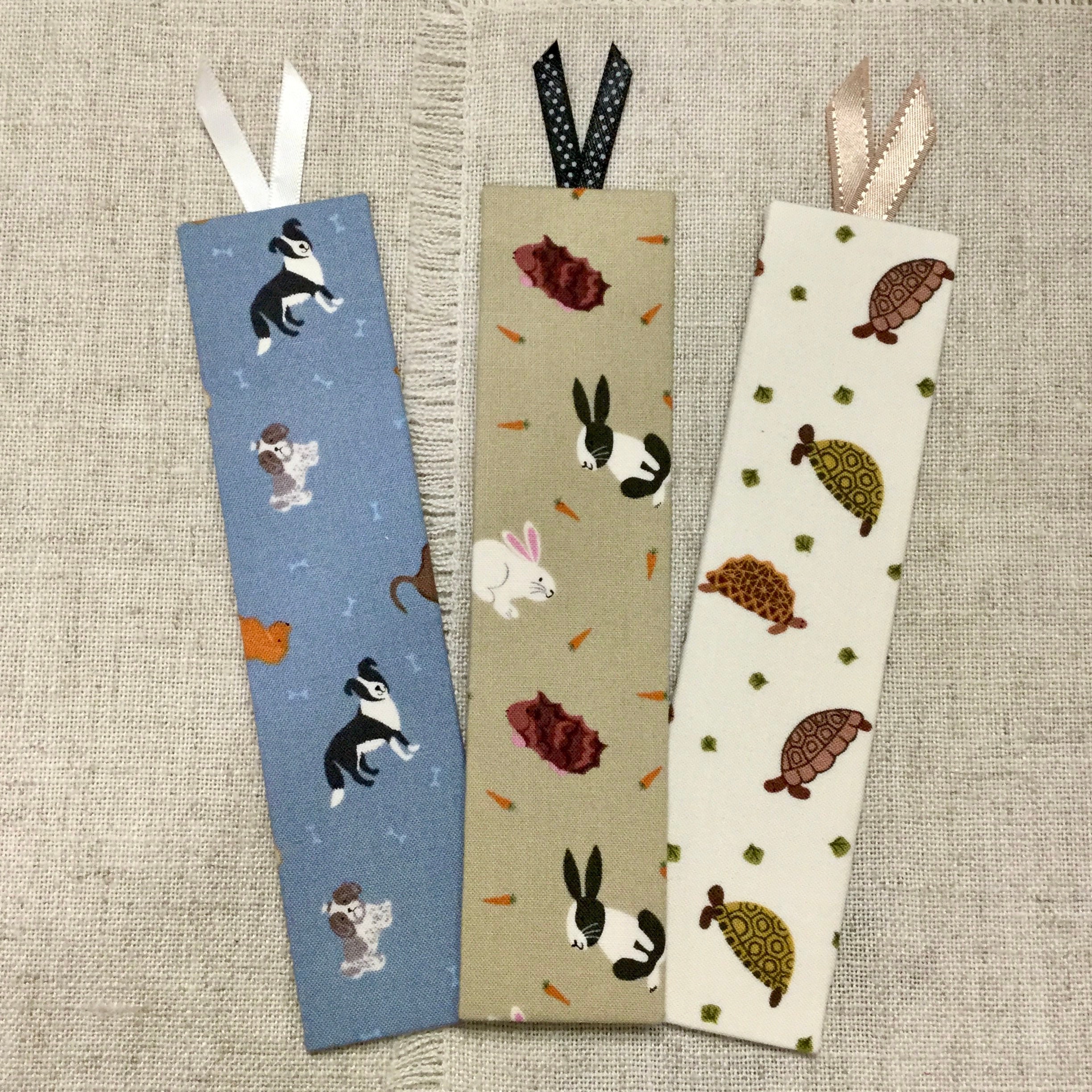 Pets Bookmarks / Handmade Fabric Bookmarks Etsy UK