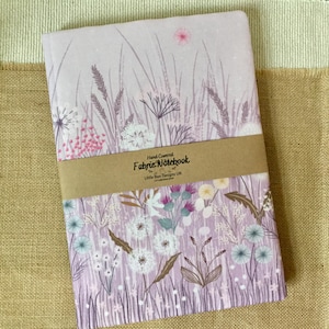 A4 Fabric Covered Notebook / Bookmark