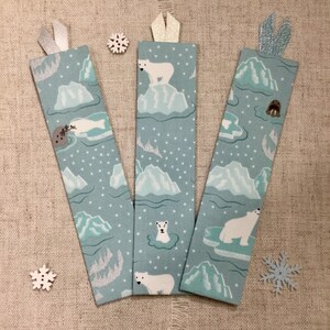 Festive Bookmarks / Luxury Handmade Bookmarks Arctic Animals