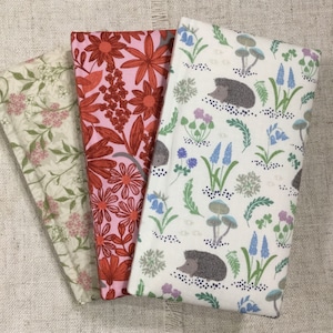 Floral Address Book / Handmade Address Book / Slim Design
