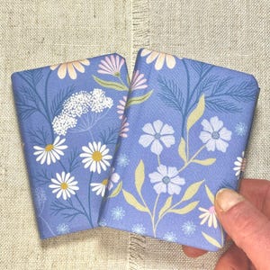 Small Fabric Address Book / Pocket Notebook / Bookmark / Floral Design