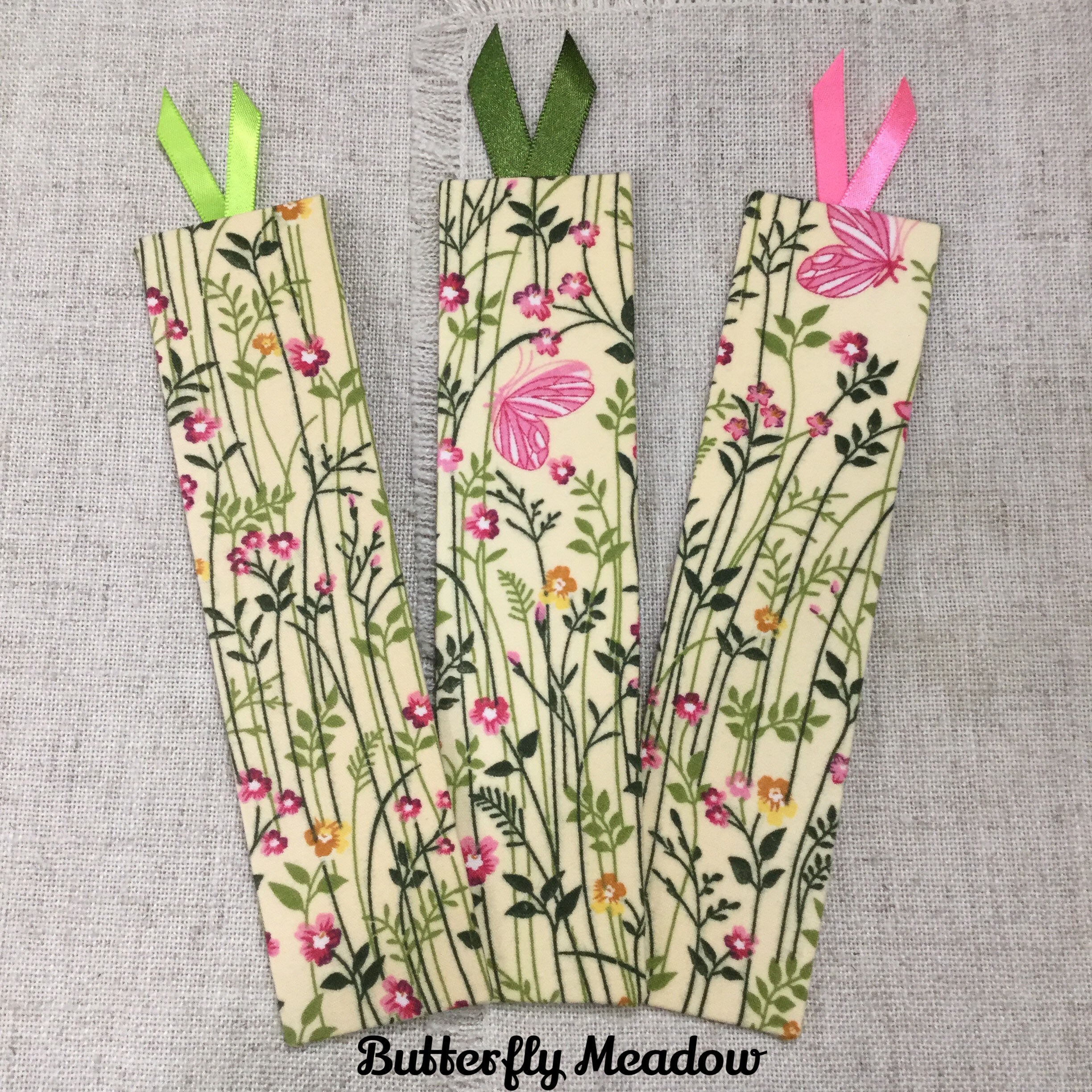 Summer Flower Bookmarks / Handmade Fabric Bookmarks Etsy