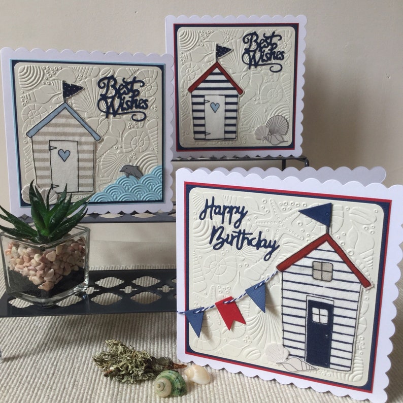 Handmade Birthday Card / Beach Hut Etsy