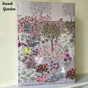 A4 Fabric Covered Notebook / Bookmark