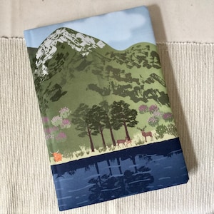 A4 Fabric Notebook / Scottish Loch