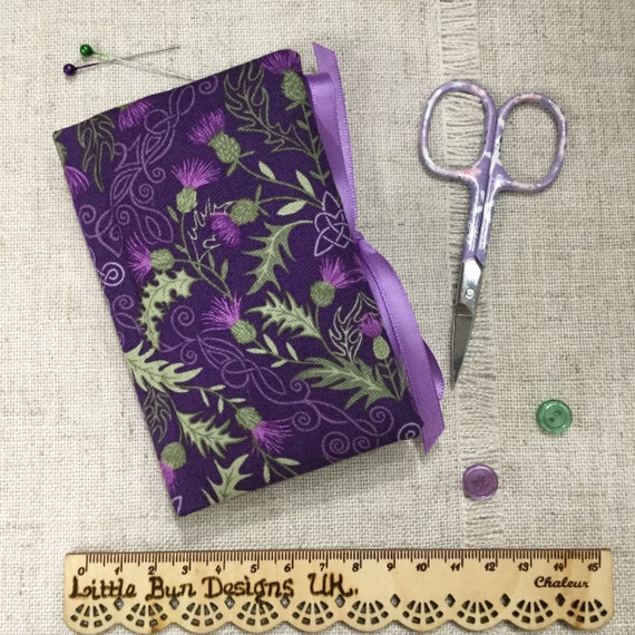 Mini Travel Sewing Kit Case Set Pocket Style Home Needle Thread Scissors  Purple
