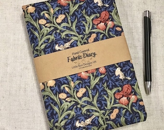 A5 Any Year Diary / Fabric Cover / Floral Designs