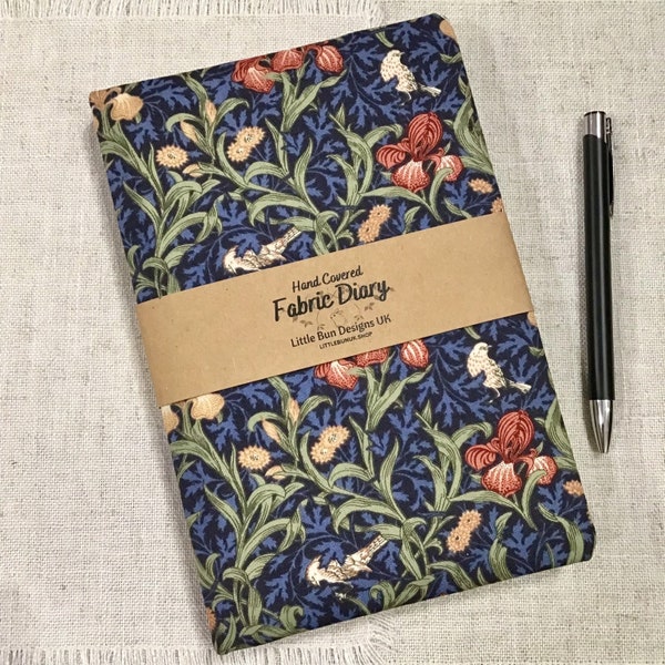 A5 Any Year Diary / Fabric Cover / Floral Designs