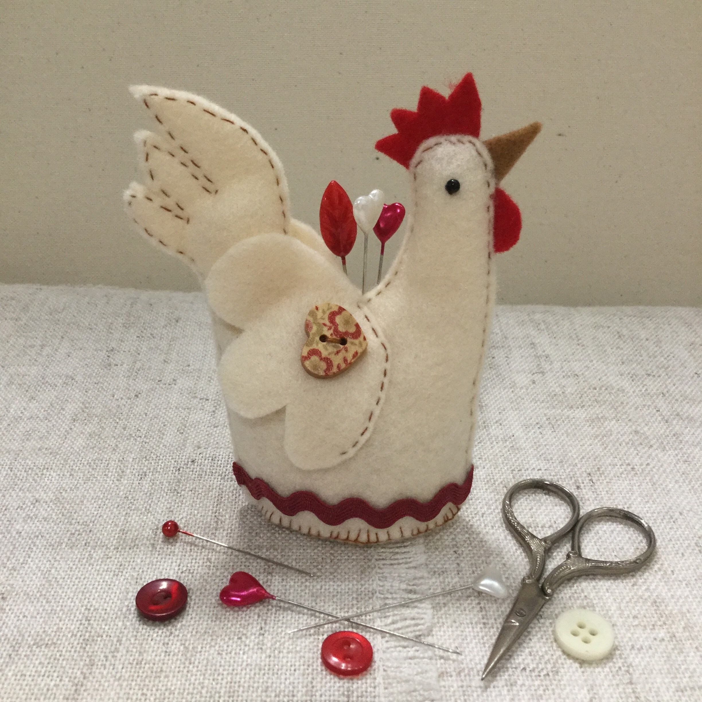 Chicken Pin Cushions BOK-BOK! » Loganberry Handmade