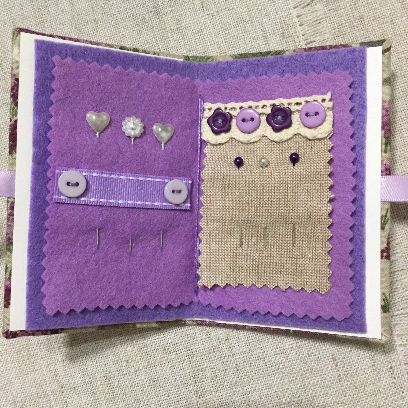 Needle Book / Handmade Needle Case Etsy