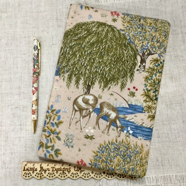 A5 Fabric Notebook / Address Book / Sketchbook / Medieval Tapestry / Diary