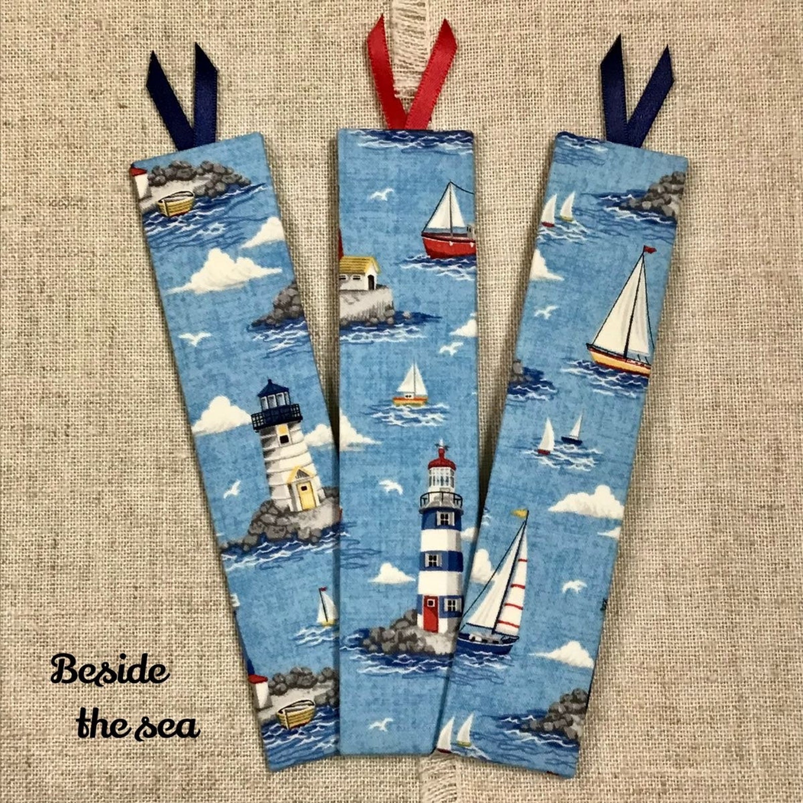 Seashore Bookmarks / Handmade Bookmarks / Nautical / Puffins / Whales ...