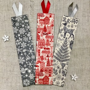 Scandinavian Inspired Bookmarks / Handmade Fabric Bookmark