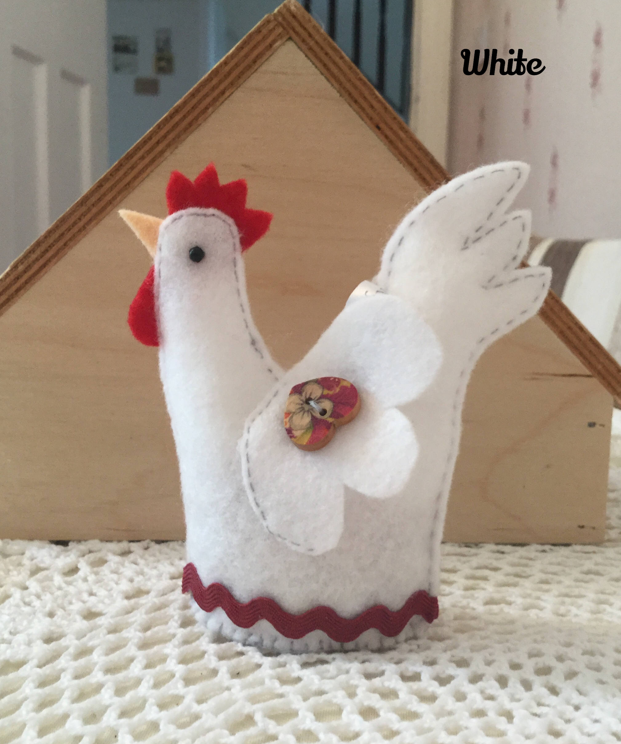 Chicken pin cushion / handmade pincushion / felt chicken Etsy