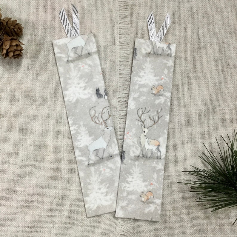 Festive Bookmarks / Luxury Handmade Bookmarks Winter Wonderland