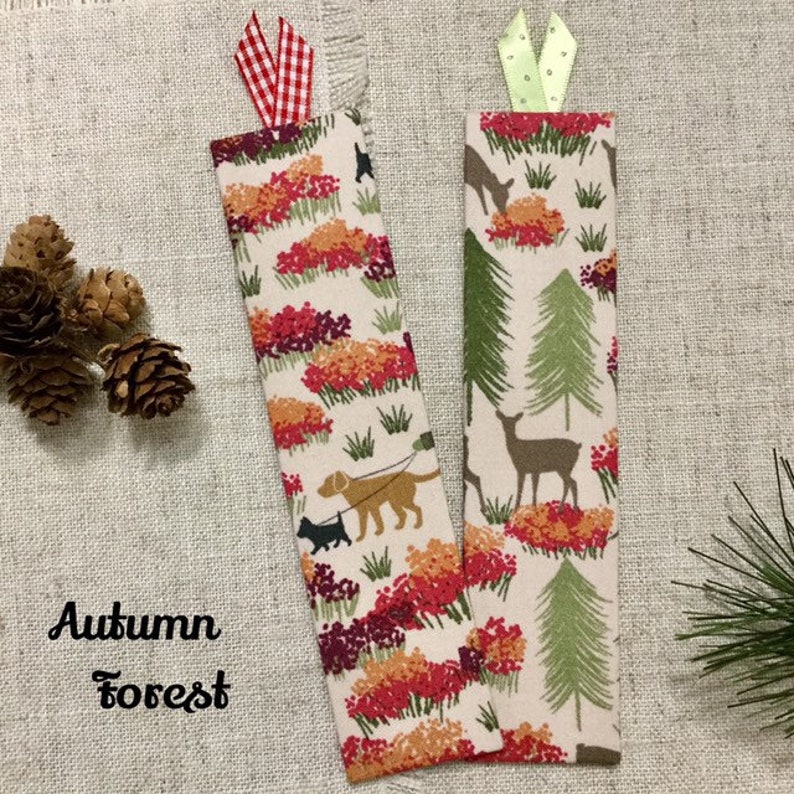 Handmade Fabric Bookmark / Countryside / Camping / Caravan - Etsy