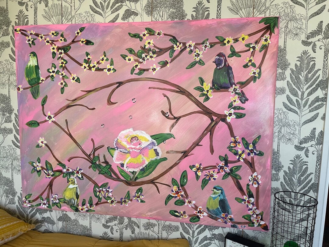 Colorful and Soothing Paintings Can Be Used From Headboards to Etsy