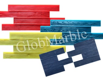 11 Wood Plank Concrete Stamp Set 5 Pieces Wood Texture Stamp Mat SM 5300 S