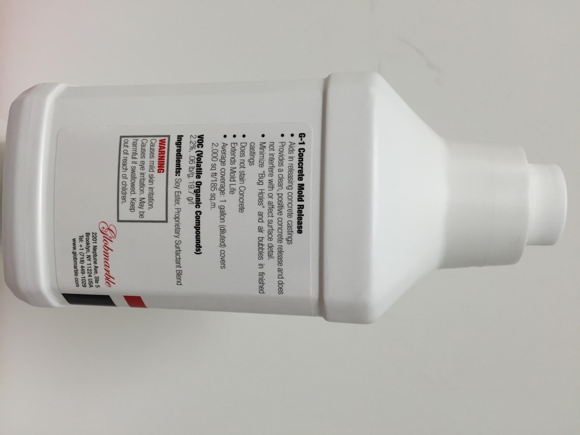 Concrete Mold Release Agent. Concrete Form Oil G1 Etsy