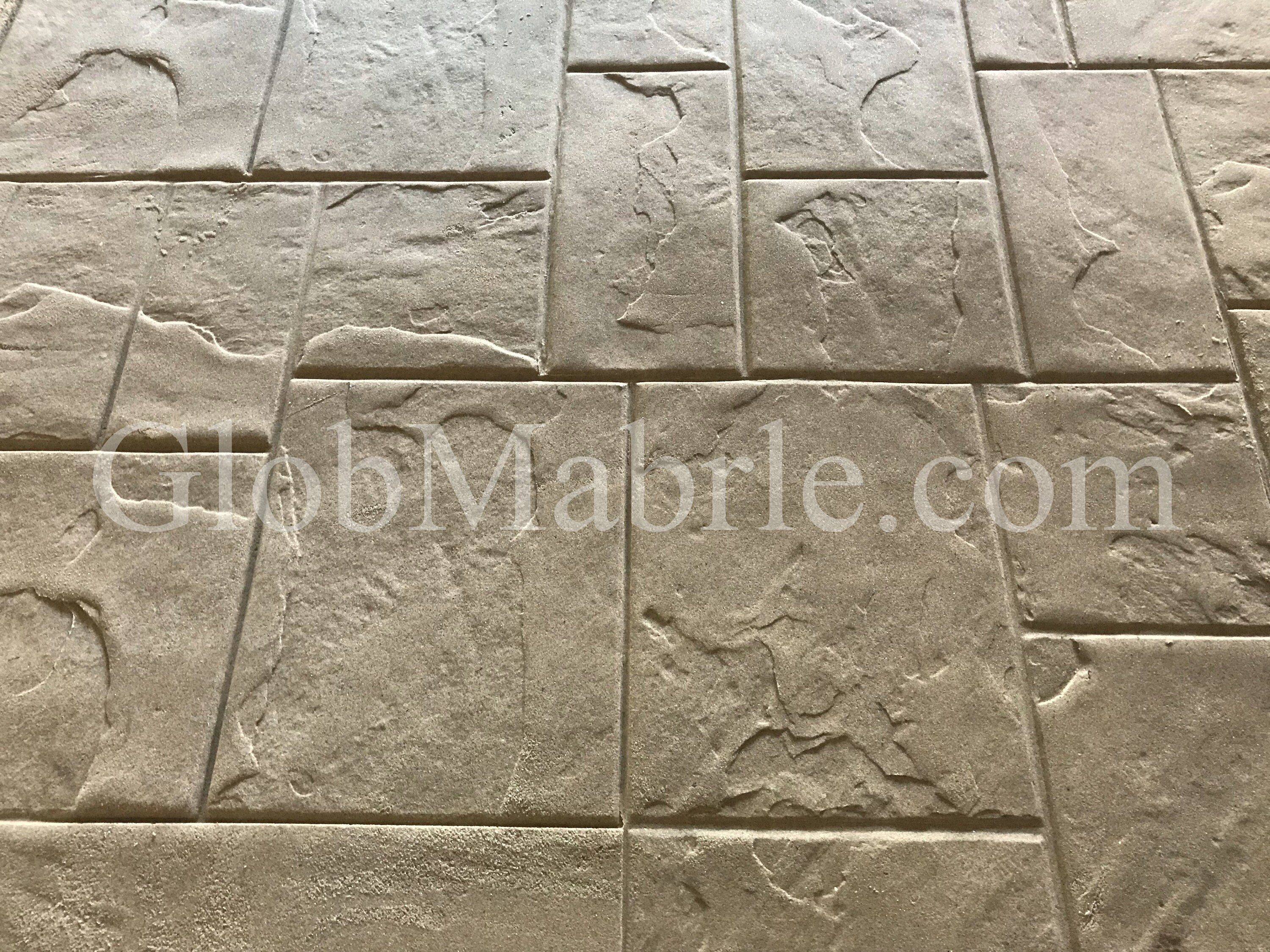 8 Pc Set Ashlar Concrete Stamp Slate Cement Texture Imprint Etsy