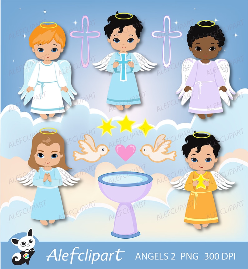 Angels Boys Little angels Boys digital Clipart / Cute Angels | Etsy