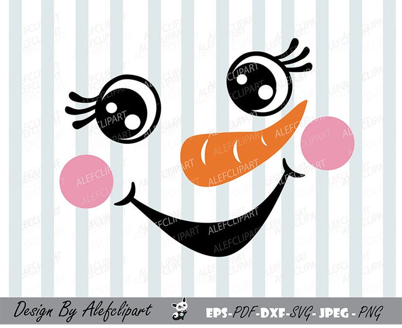 Download Snowman faceChristmas snowman Cute Snowman SVG Christmas ...