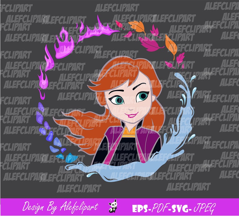 Download Anna Portrait svg Anna Frozen 2 svg Frozen SVG Frozen | Etsy