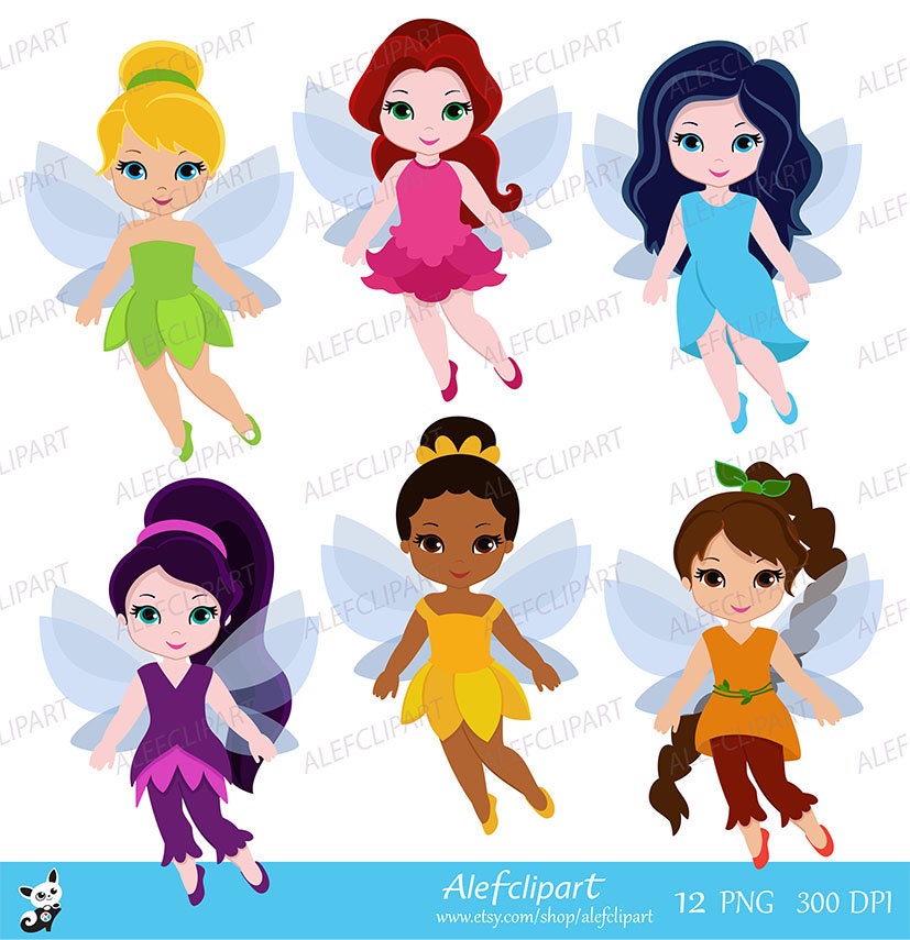 Fairies Digital ClipArt Fairy Digital Clip art Personal and | Etsy