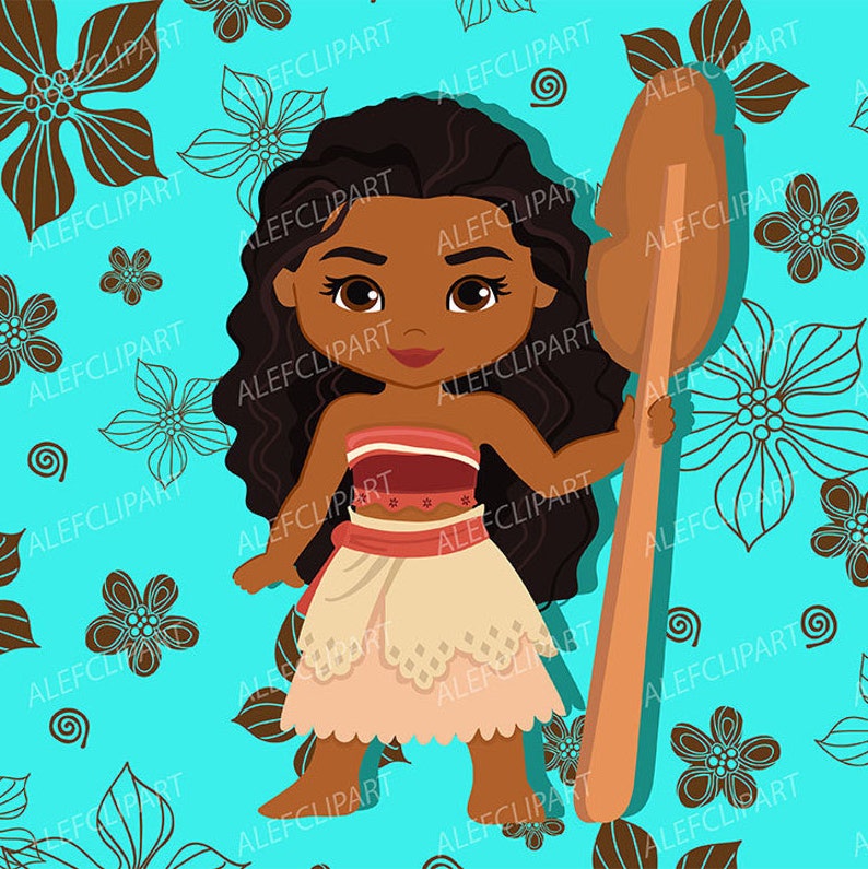 Clip Art Princess Moana Clipart Moana Clipart Disney Moana Polynesian Moana Costume Instant Download Art Collectibles
