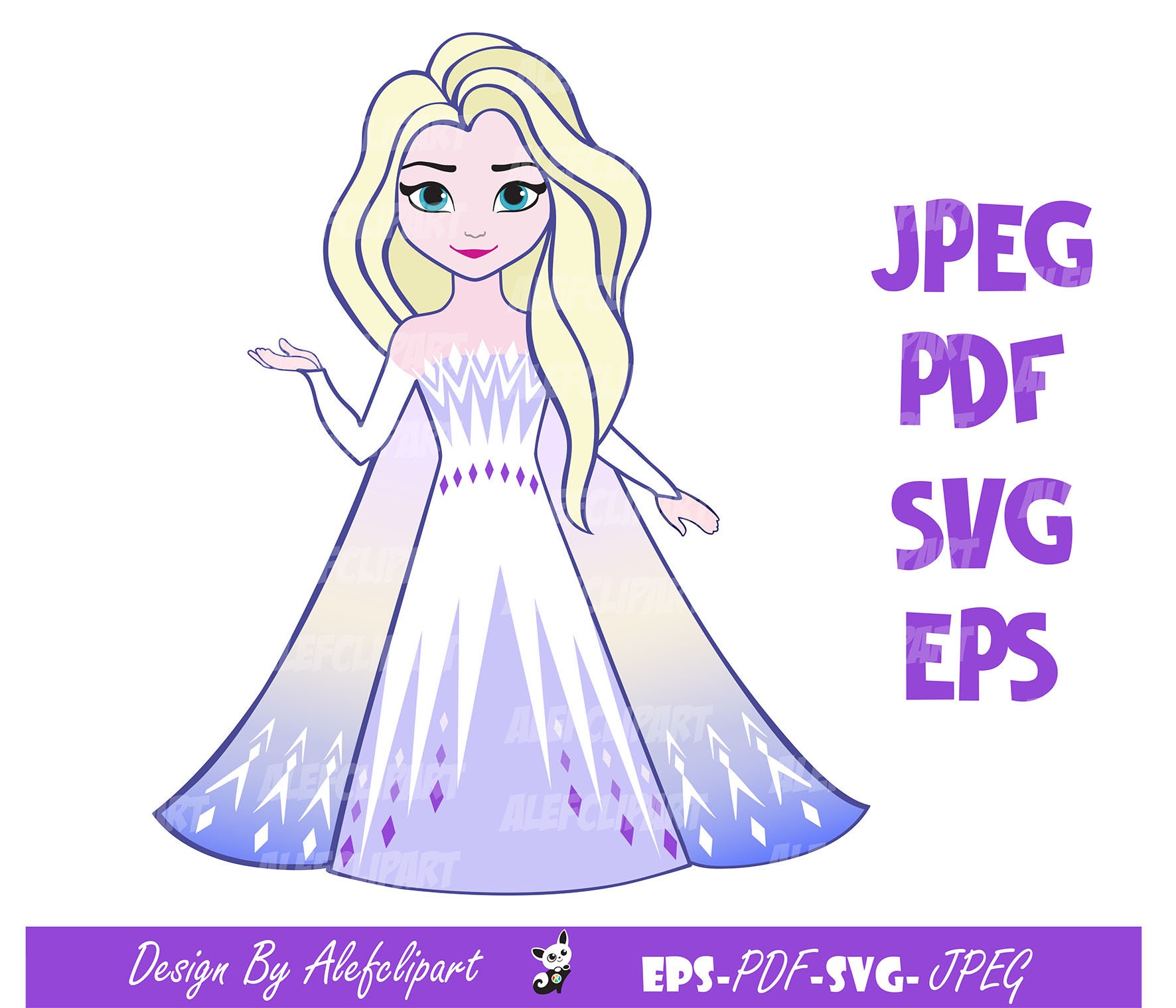 Elsa svg Elsa Frozen 2 svg Frozen SVG Frozen Silhouette | Etsy