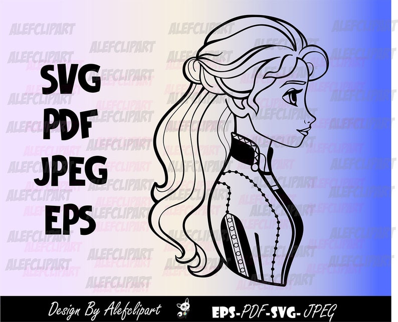 Download Anna svg Anna Frozen 2 svg Frozen SVG Frozen Silhouette | Etsy