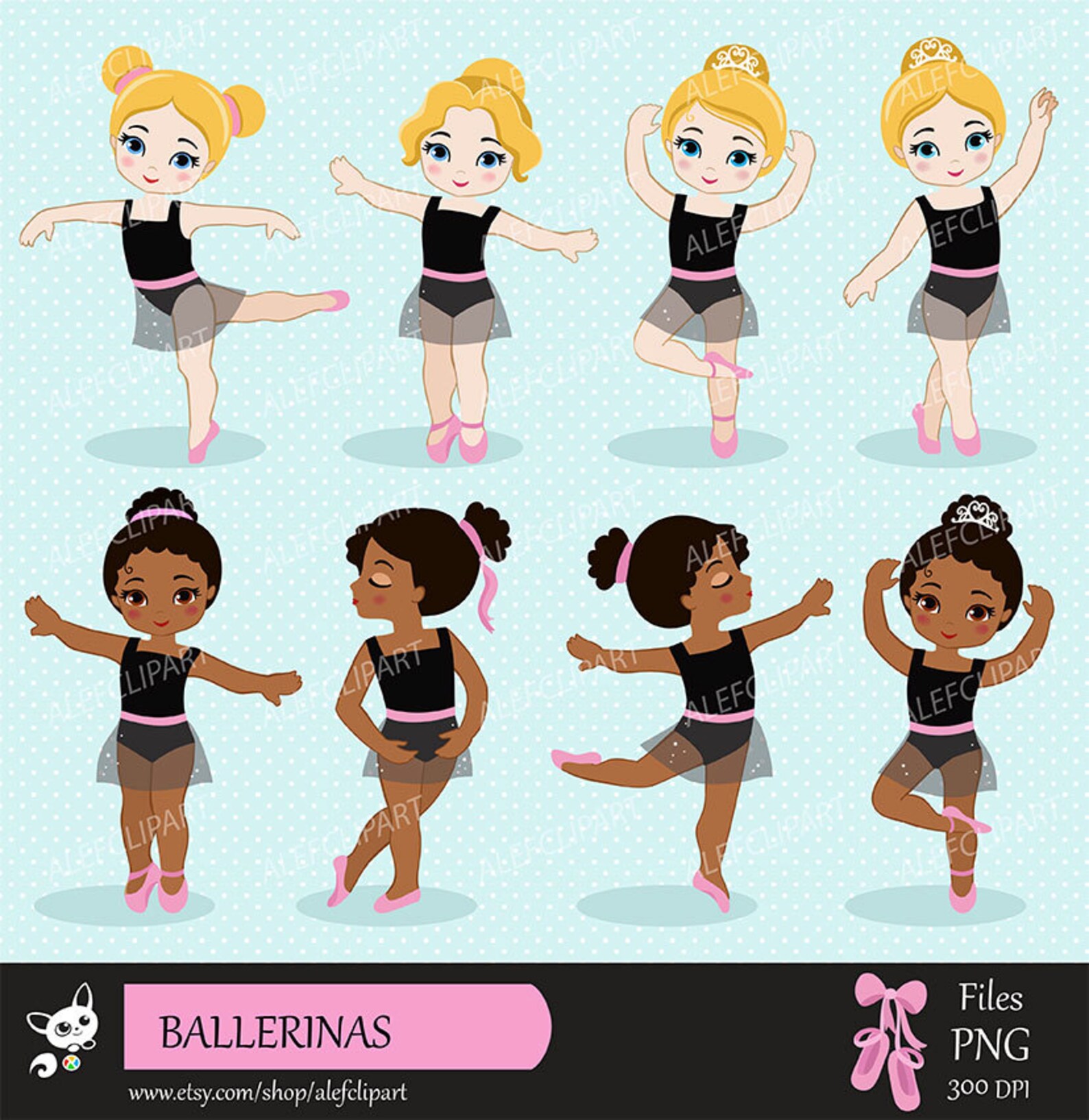 ballet - digital clipart set, ballerina clipart, ballet clipart, tutu clipart, ballet slippers.