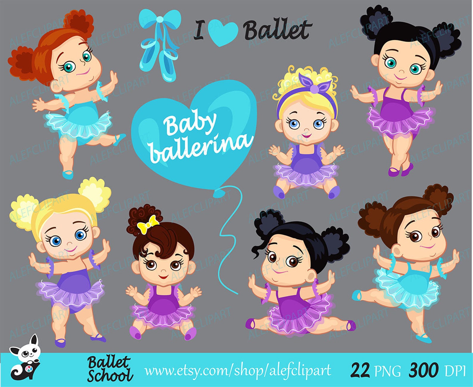 ballet - baby ballerina clipart, ballet clipart, baby ballerinas. ballerinas and purple and blue tutus. for personal and commerc