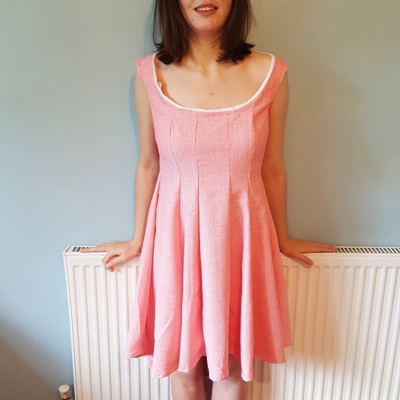 Summer Wedding guest dress Bridesmaid 50s skater dress Birthday Gift