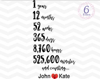 Download 1 Anniversary Svg Etsy